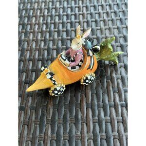 MacKenzie-Childs Child Mrs. Beet Figurine In Car Checkers CS1